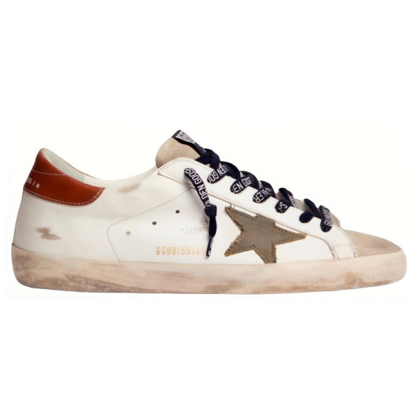 Golden Goose Superstar Olive Green Canvas Star