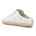 Golden Goose Superstar Sabot with Platinum Glitter Star and Suede Tongue