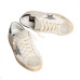 Golden Goose Superstar Silver Star and Brown Glitter Heel Tab
