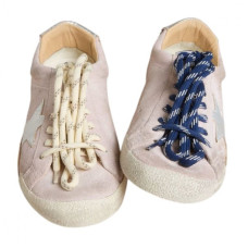 Golden Goose True-Star in Pastel Pink Suede