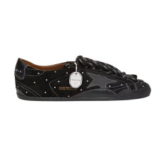Golden Goose True-Star in Suede with Swarovski Crystal and Black Star