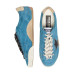 Golden Goose True-Star in Teal Suede with Black Star and Cream Heel Tab