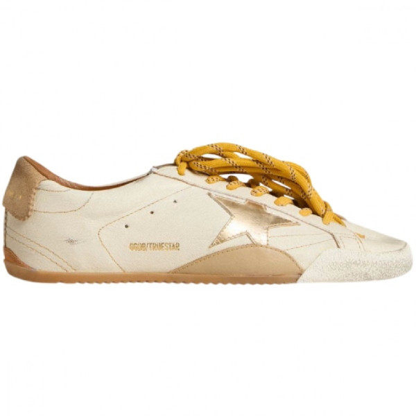 Golden Goose True-Star in White Nappa Leather