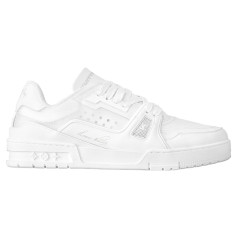 Louis Vuitton Trainer Low White Signature