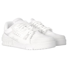 Louis Vuitton Trainer Low White Signature