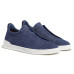 Zegna Triple Stitch Suede Blue