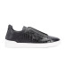 Zegna Triple Stitch Leather Black And Alligator