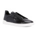 Zegna Triple Stitch Leather Black And Alligator