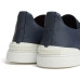 Zegna Triple Stitch Leather Blue