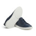 Zegna Triple Stitch Leather Blue