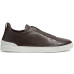 Zegna Triple Stitch Leather Brown