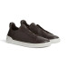 Zegna Triple Stitch Leather Brown