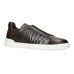 Zegna Triple Stitch Leather Brown And Alligator