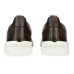 Zegna Triple Stitch Leather Brown And Alligator