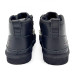 Kids Neumel Zip Leather Black