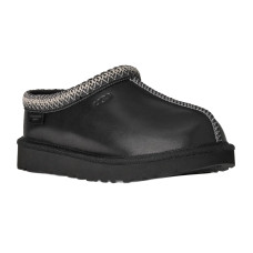 Tasman Slippers Leather Regen Black