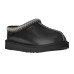 Tasman Slippers Leather Regen Black